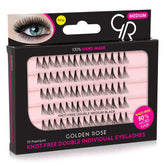 Knot - Free Double Individual Eyelashes - Golden Rose BiH
